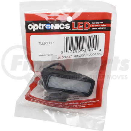TLL80FBP by OPTRONICS - Mini LED flood light, black housing (Representative Image)