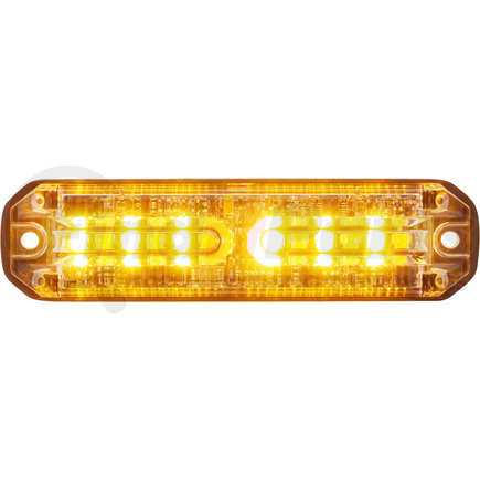 SLL17ACC2B by OPTRONICS - LED Warning Light - Dual Color, 4-3/4", 12 Diode, Flat Strobe (Multi-Purpose Warning Light)