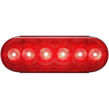 STL12RS by OPTRONICS - LED 6" OVAL;RED;SIX