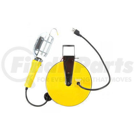 SL-840 by BAYCO PRODUCTS - Incandescent Work Light w/ Metal Guard & Single Outlet on 40ft Metal Reel