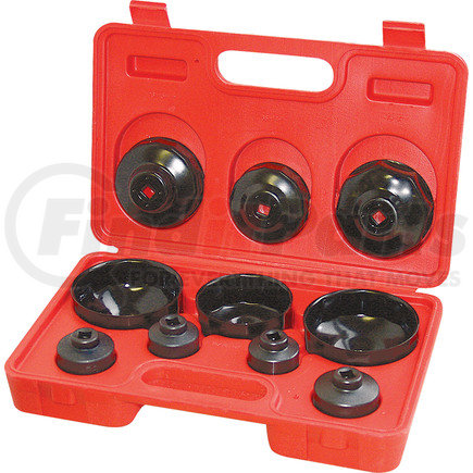 26400 by CTA TOOLS - 10 Piece Cup Type  Oil Filter Wrench Set