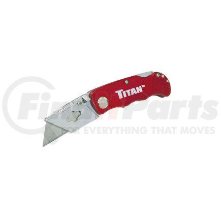11015 by TITAN - Folding Pocket Utility Knife (red)