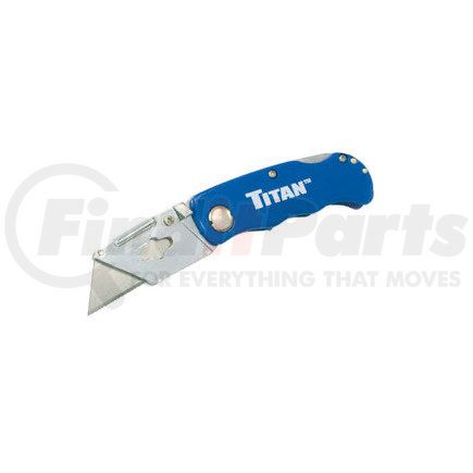 11018 by TITAN - Folding Pocket Utility Knife (blue)