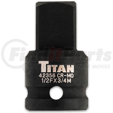 42356 by TITAN - 1/2" F to 3/4" M Impact Socket Adaptor