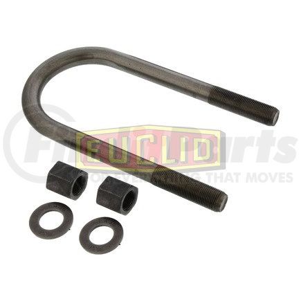 E-UB8164-10 by EUCLID - U-Bolt Assembly - Round Bend 7/8 -14 x 4 W x 10 L