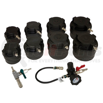 69930 by LISLE - 10 Pc. HD Turbo Air System Test Kit with Smoke Adapter