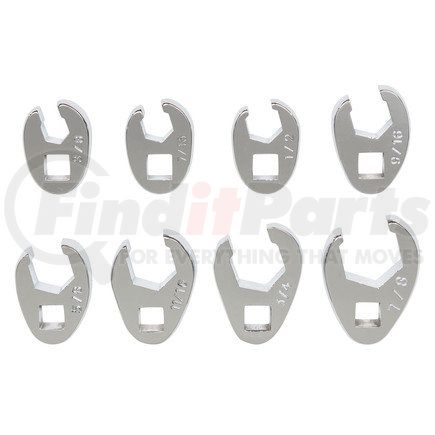 99310 by PLATINUM - 8 Pc. 3/8" Dr. SAE Flare Nut Crowfoot Wrench Set