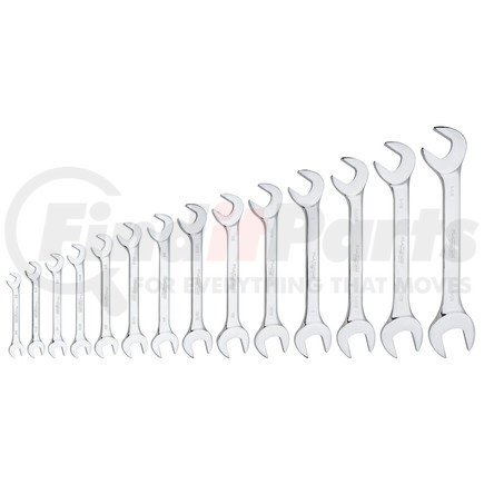 99400 by PLATINUM - 14 Pc. SAE Full Polished Angle Wrench Set (15° & 60°)