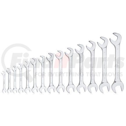 99420 by PLATINUM - 14 Pc. Metric Full Polished Angle Wrench Set (15° & 60°)