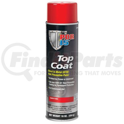 46118 by ABSOLUTE COATINGS (POR15) - Top Coat, Safety Red, 16 oz. Spray