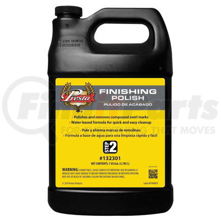 132301 by PRESTA - Shopline Finishing Polish #2, 1 Gallon