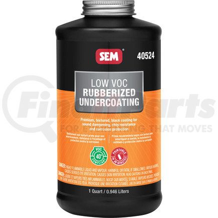 40524 by SEM PRODUCTS - Low VOC Rubberized Undercoating