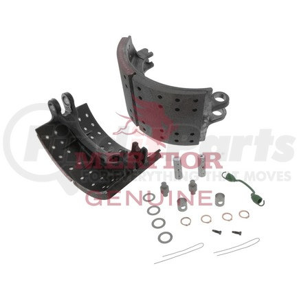 KSMA618T4728CP by MERITOR - Brake Shoe and Lining Kit - FMSI 4728, MA618 Lining, New (Meritor)