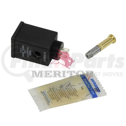 R955045 by MERITOR - Air Brake Drier Solenoid and Armature - 24V, with Mounting Sleeve Kit