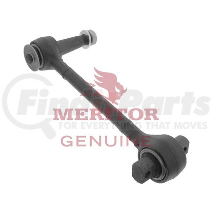 A 3106B1068 by MERITOR - Axle Torque Rod - Left Hand, Rigid Arm, 5/8" Bolt Hole Diameter, Rubber Bushing