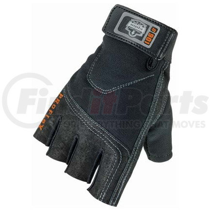 48732 by JJ KELLER - Ergodyne ProFlex Half-Finger Impact Gloves - Small, Sold as 1 Pair