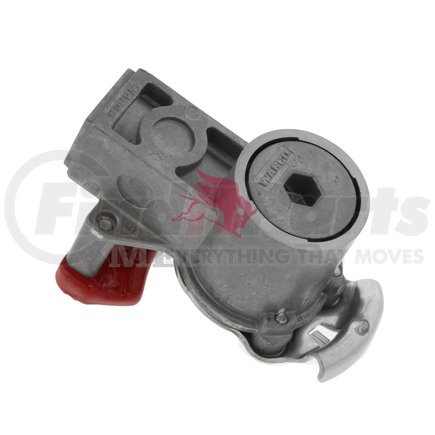 S9522010180 by MERITOR - Gladhand - Red, 1/2 in.-14 NPTF, with Filter, without Test Connection