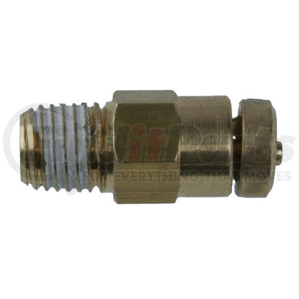 84005 by WORLD AMERICAN - Air Brake Air Line Connector Fitting - Brass, 5/32"1/16" NPTF Thread, Push to Connect