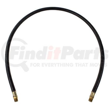 WA01-5148 by WORLD AMERICAN - Air Brake Hose Assembly - 54" Length, 3/8", 3/8"-18 NPTF Ends, 1 Fixed/1 Swivel