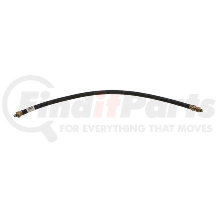 WA01-5027 by WORLD AMERICAN - Air Brake Hose Assembly - 26" Length, 3/8", 1/4"-18 NTPF Ends, 1 Fixed/1 Swivel