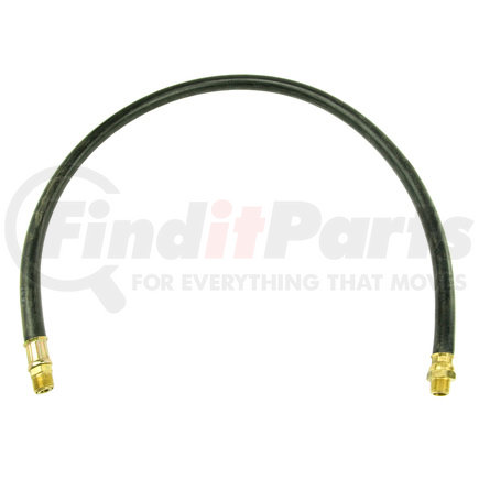 WA01-5032 by WORLD AMERICAN - Air Brake Hose Assembly - 48" Length, 3/8", 1/4"-18 NTPF Ends, 1 Fixed/1 Swivel