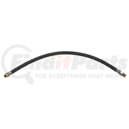 WA01-5036 by WORLD AMERICAN - Air Brake Hose Assembly - 28" Length, 3/8", 3/8"-18 NPTF Ends, 1 Fixed/1 Swivel