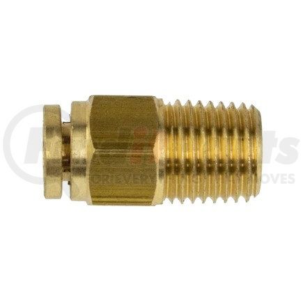 WA01-5803 by WORLD AMERICAN - Air Brake Air Line Connector Fitting - Brass, 1/4" Tube Dia., 1/4" Pipe Thread, Male