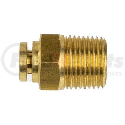 WA01-5804 by WORLD AMERICAN - Air Brake Air Line Connector Fitting - Brass, 1/4" Tube Dia., 3/8" Pipe Thread, Male