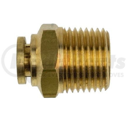 WA01-5808 by WORLD AMERICAN - Air Brake Air Line Connector Fitting - Brass, 3/8" Tube Dia., 1/2" Pipe Thread, Male