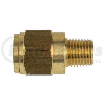 WA01-5809 by WORLD AMERICAN - Air Brake Air Line Connector Fitting - Brass, 1/2" Tube Dia., 1/4" Pipe Thread, Male