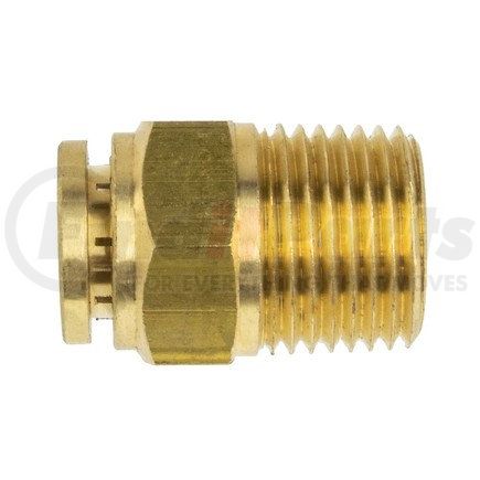 WA01-5811 by WORLD AMERICAN - Air Brake Air Line Connector Fitting - Brass, 1/2" Tube Dia., 1/2" Pipe Thread, Male