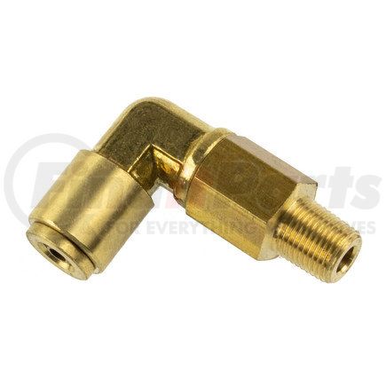 WA01-5815 by WORLD AMERICAN - Air Brake Air Line Elbow - Brass, 1/4" Tube Dia.-1/8" Pipe Thread, Male, Push-In