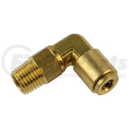 WA01-5816 by WORLD AMERICAN - Air Brake Air Line Elbow - Brass, 1/4" Tube Dia.-1/4" Pipe Thread, Male, Push-In