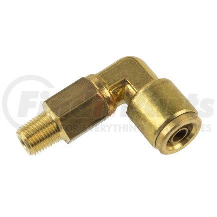 WA01-5818 by WORLD AMERICAN - Air Brake Air Line Elbow - Brass, 3/8" Tube Dia.-1/8" Pipe Thread, Male, Push-In