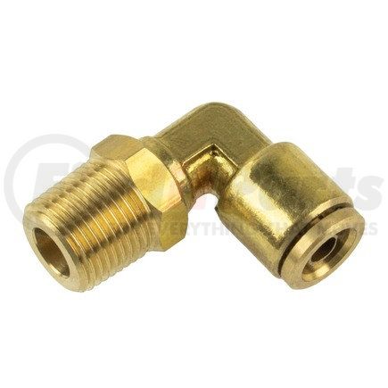 WA01-5820 by WORLD AMERICAN - Air Brake Air Line Elbow - Brass, 3/8" Tube Dia.-3/8" Pipe Thread, Male, Push-In