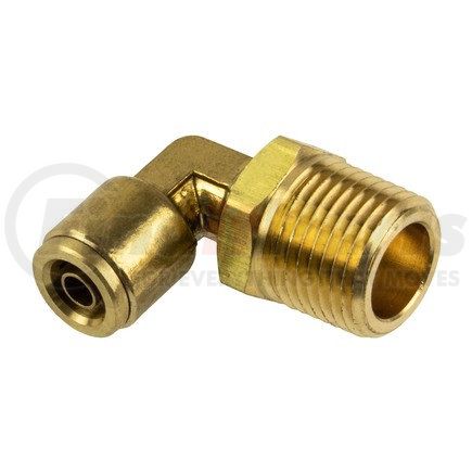 WA01-5821 by WORLD AMERICAN - Air Brake Air Line Elbow - Brass, 3/8" Tube Dia.-1/2" Pipe Thread, Male, Push-In