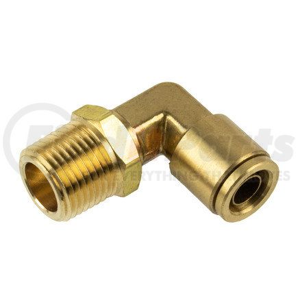 WA01-5824 by WORLD AMERICAN - Air Brake Air Line Elbow - Brass, 1/2" Tube Dia.-1/2" Pipe Thread, Male, Push-In