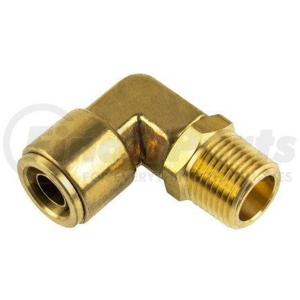 WA01-5826 by WORLD AMERICAN - Air Brake Air Line Elbow - Brass, 5/8" Tube Dia-1/2" PipeThread, Male, Push-In