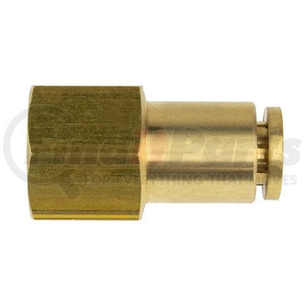 WA01-5852 by WORLD AMERICAN - Air Brake Air Line Connector Fitting - Brass, 3/8"-3/8" Tube Diameter, Female,Push-In