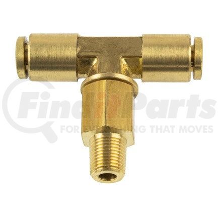 WA01-5861 by WORLD AMERICAN - Air Brake Air Line Thread Branch Tee - Brass, 1/4" Tube Dia-1/8" Pipe Thread, Male