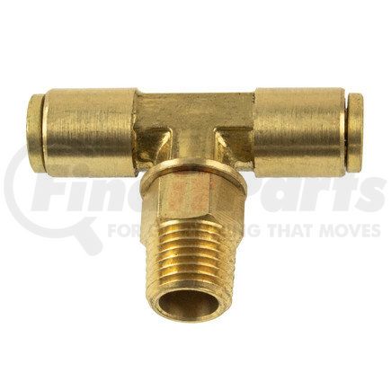 WA01-5862 by WORLD AMERICAN - Air Brake Air Line Thread Branch Tee - Brass, 1/4" Tube Dia.-1/4" Pipe Thread, Male