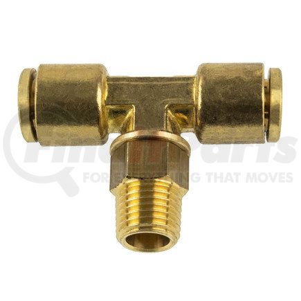 WA01-5863 by WORLD AMERICAN - Air Brake Air Line Thread Branch Tee - Brass, 3/8" Tube Dia.-1/4" Pipe Thread, Male