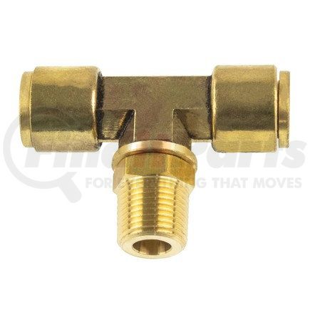 WA01-5865 by WORLD AMERICAN - Air Brake Air Line Thread Branch Tee - Brass, 1/2" Tube Dia.-3/8" Pipe Thread, Male