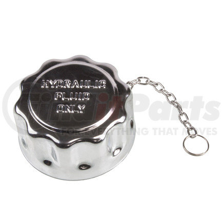 WA015 by WORLD AMERICAN - Engine Oil Filler Cap - Chrome, with Chain