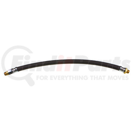 WA01-5001 by WORLD AMERICAN - Air Brake Hose Assembly - 22" Length, 1/2", 3/8"-18 NTPF Ends, 1 Fixed /1 Swivel