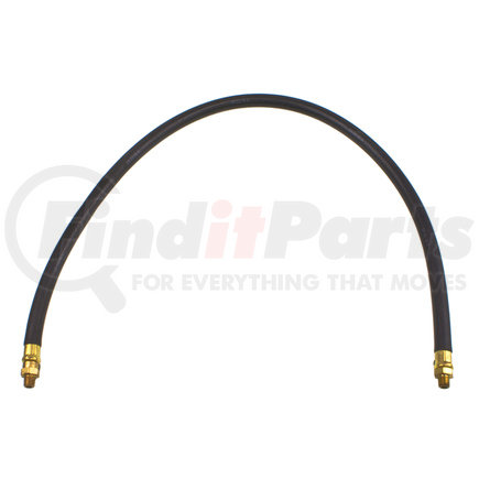 WA01-5125 by WORLD AMERICAN - Air Brake Hose Assembly - 34" Length, 3/8", 1/4"-18 NTPF Ends, 1 Fixed/1 Swivel