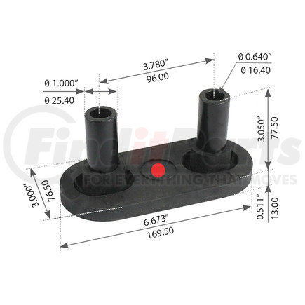 WA03-3008 by WORLD AMERICAN - MOTOR MOUNT  UPPER FRONT