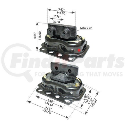 WA03-5202 by WORLD AMERICAN - Polyurethane Engine Mount - Rear