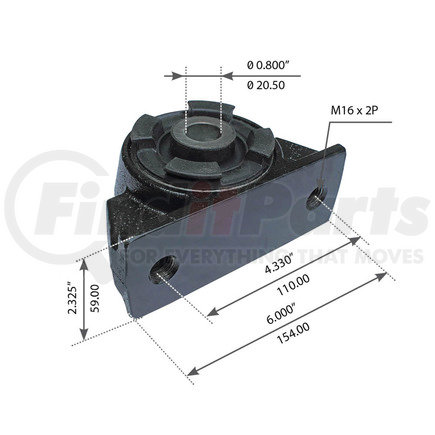 WA03-5253 by WORLD AMERICAN - Engine Mount - on Truck Cab