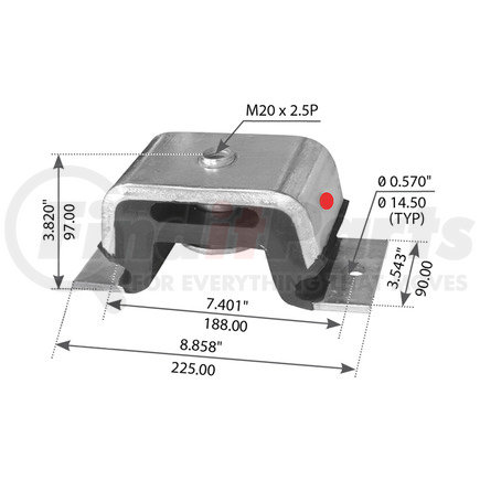 WA03-5257 by WORLD AMERICAN - MOTOR MOUNT